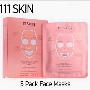 111 SKIN Rose Gold Facial Treatment Mask Set New
